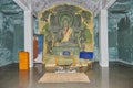 Front Stone Buddha Statue in Sanctuary at Wat Analayo Temple