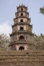 Front of Thiem Mu Pagoda Hue Vietnam Royalty Free Stock Photo