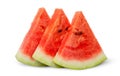 In front threel slices of watermelon stacked ladder Royalty Free Stock Photo