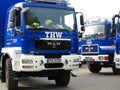 Front of THW brigade truck Royalty Free Stock Photo