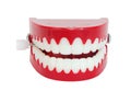 Novelty chattering teeth Royalty Free Stock Photo