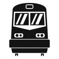 Front train icon, simple style