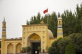 Front of Uigher Eidgah mosque in Kashgar, China Royalty Free Stock Photo