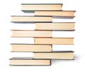 In front vertical stack in old books Royalty Free Stock Photo