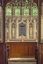 Front view of the altar at Crowcombe church in Somerset Royalty Free Stock Photo