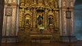 Front view of the altar of Saint John of God in the church of El Sagrario in the historic center of Quito