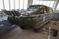 American GMC DUKW amphibious military vehicle during the Normandy landings in World War II