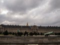 Front view of the Army museum `Les Invalides` in Paris, France Royalty Free Stock Photo