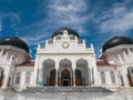 Front View Baiturrahman Grand Mosque Banda Aceh Royalty Free Stock Photo