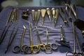 Basic surgical instruments Royalty Free Stock Photo