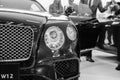 Front view of bentley W12 engine luxury car car on Belgrade car show