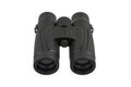 Front view of a black compact roof-prism binoculars isolated on a white back Royalty Free Stock Photo