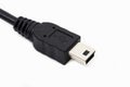 Black mini usb connector Royalty Free Stock Photo