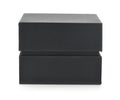 Front view of black paper gift box Royalty Free Stock Photo