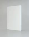 Front view of blank book cover white. 3d rendering Royalty Free Stock Photo