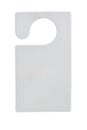 Front view of blank paper hang tag