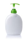 Front view of blank pump dispenser bottle