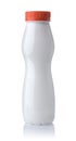 Front view of blank small plastic dairy bottle