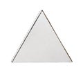 Front view of blank triangle packaging pizza box Royalty Free Stock Photo