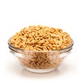 Front view of Bowl of Organic Fenugreek.
