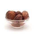 Front view of Bowl of Organic Inknut. Royalty Free Stock Photo