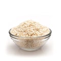 Front view of Bowl of Organic White Sesame.