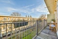 View of opposite building from balcony Royalty Free Stock Photo