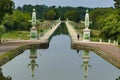 The canal bridge over the river Loire in Briare