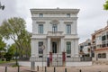 Front view of Casa Sommer, the Municipal Historical Archive, and the Municipal Bookshop of Cascais.