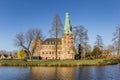 Front view of the castle in Raesfeld Royalty Free Stock Photo