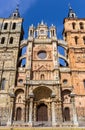 Front view of the cathedral of Astorga Royalty Free Stock Photo