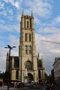 Front view of Cathedral of Saint Bavo, Ghent