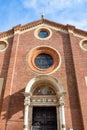 Front view of Church Santa Maria delle Grazie Royalty Free Stock Photo