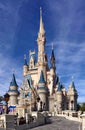 Front view of Cinderella Castle at Walt Disney World Royalty Free Stock Photo