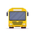 Front view of city bus Royalty Free Stock Photo