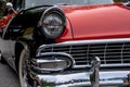 Front view of a classic American car from the fifties Royalty Free Stock Photo