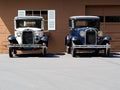 Front View of Classic Sedans