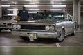 classic silver colored Dodge 3700 at a rally of sports and tuned cars