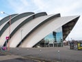 Front view of Clyde Auditorium, Glasgow