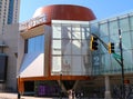 Front view of College Football Hall of Fame building Atlanta Royalty Free Stock Photo