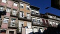 Front view of colorful buildings in old town Porto, Portugal Royalty Free Stock Photo