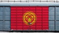 Front view of a container train Royalty Free Stock Photo