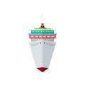 Front View of the Cruise Ship Royalty Free Stock Photo