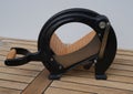 Front view of a danish nostalgic bread slicer Royalty Free Stock Photo