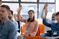 Business professionals at a conference Royalty Free Stock Photo