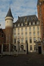 Front view of Dukes\' Palace Residence in Bruges