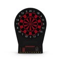 Front view Electronic Dartboard Machine on white. 3D illustration Royalty Free Stock Photo