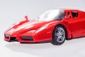 Front view of a elegant red sport car Royalty Free Stock Photo