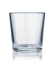 Front view of empty rocks glass Royalty Free Stock Photo