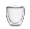 Empty transparent double wall glass Royalty Free Stock Photo